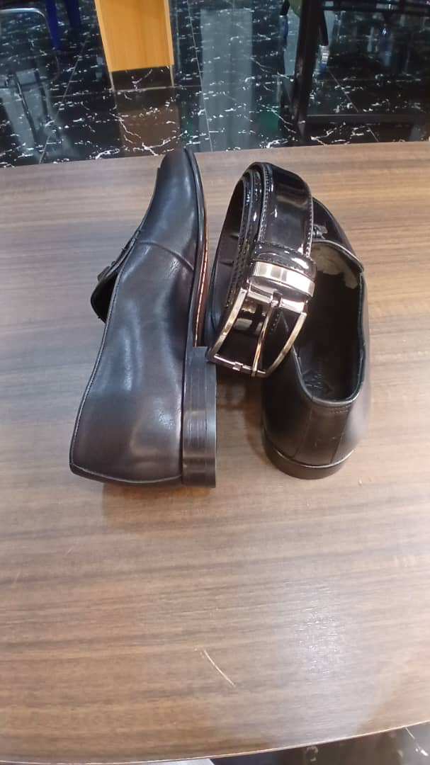 Mocassins Cuir Noir à Boucle Prestige